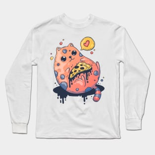 Space Pizza Cat Long Sleeve T-Shirt